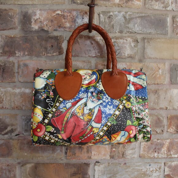 Mary Englebrit Vintage MAN OF THE HOUR Christmas Purse by Nordic House Designs - Picture 1 of 12